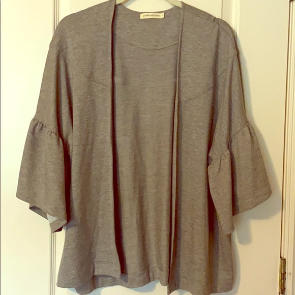 NWOT Pebble and Stone Cardigan Gray M - Picture 1 of 5